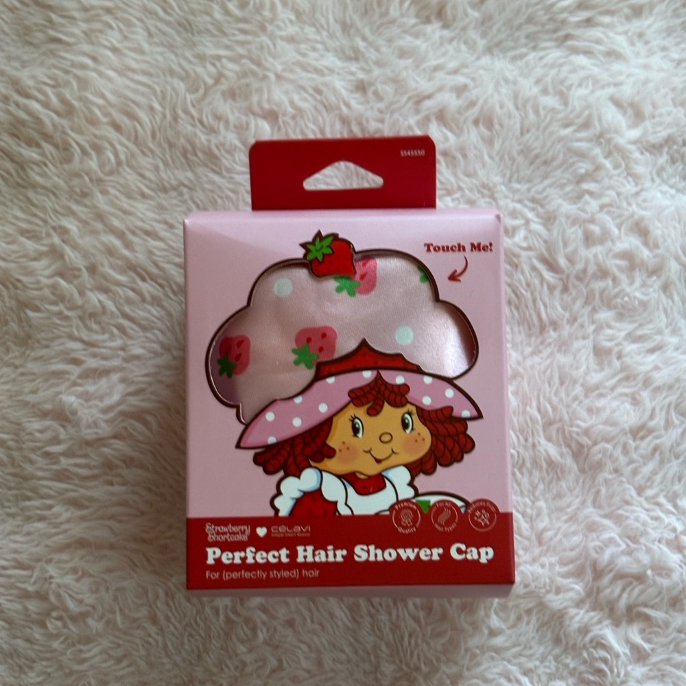 Perfect Hair Shower Cap - Strawberry Pink